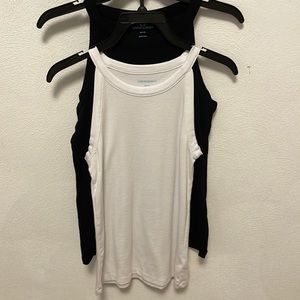 Cynthia Rowley two pack halter tops